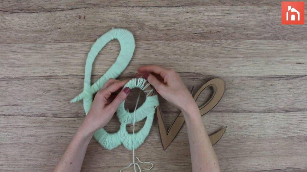 Cardboard And Yarn Wall Art – Youtube With Regard To Best And Newest Yarn Wall Art (View 16 of 20)