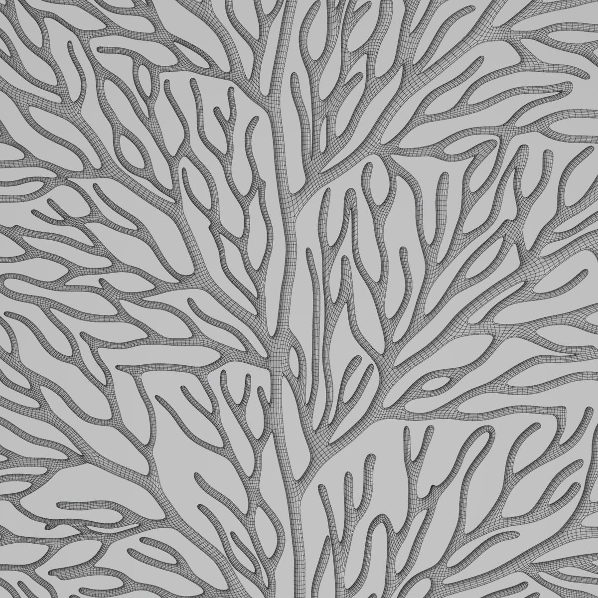 Coral Wall Art 3d | Cgtrader Inside Best And Newest Coral Wall Art (View 6 of 20)