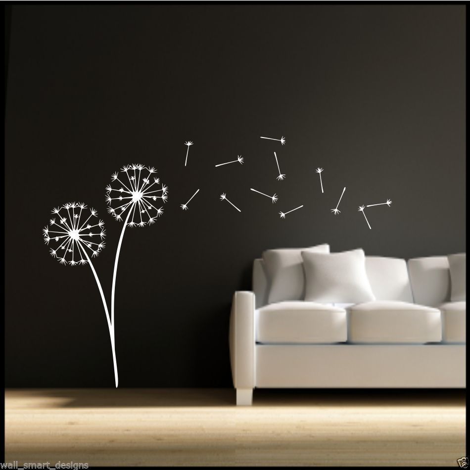 Dandelion Clock Seeds Wall Decal Sticker Transfer Stencil Mural Art With Most Up To Date Dandelion Wall Art (View 10 of 20)