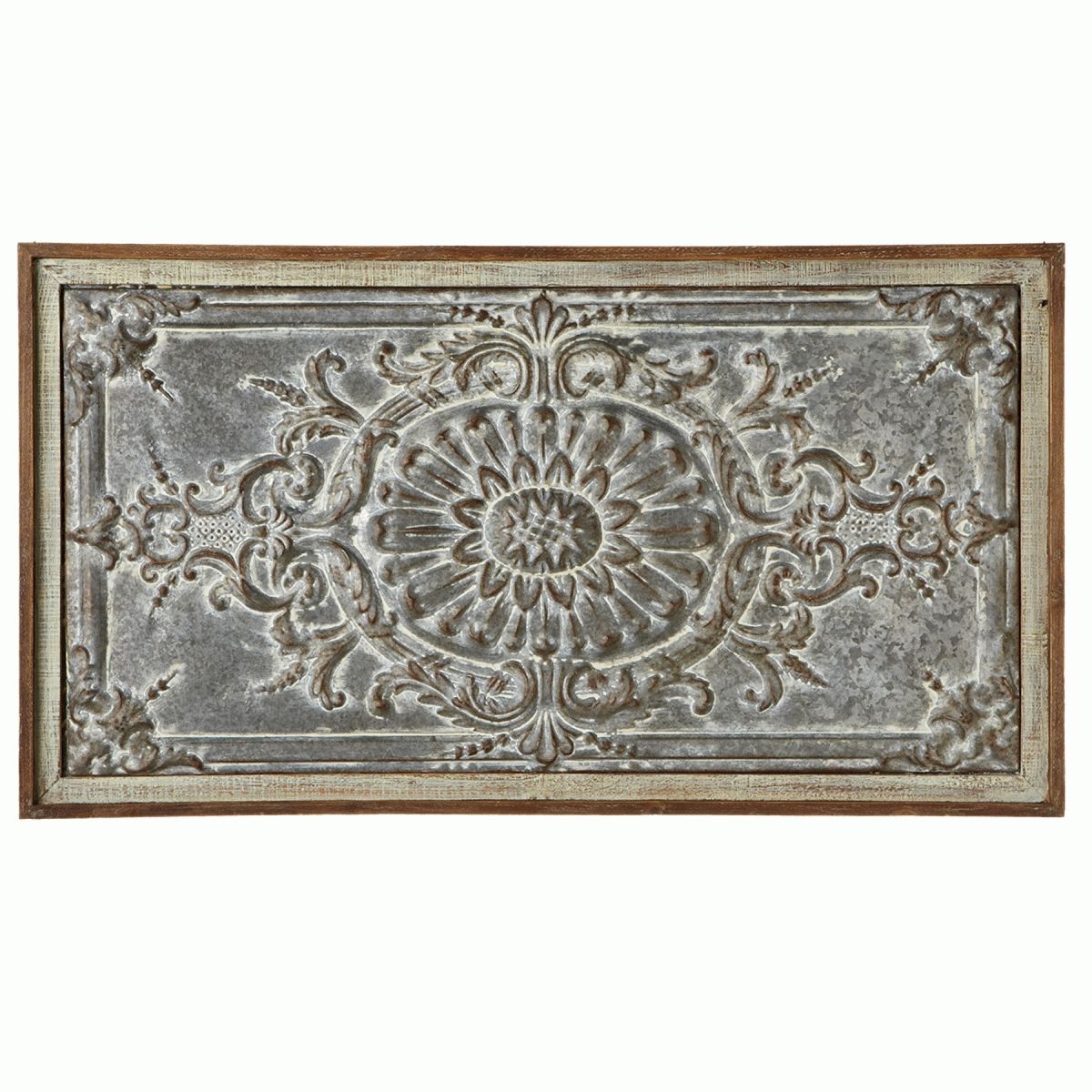 Distressed Embossed Medallion Wall Art With Regard To Current Medallion Wall Art (View 2 of 20)