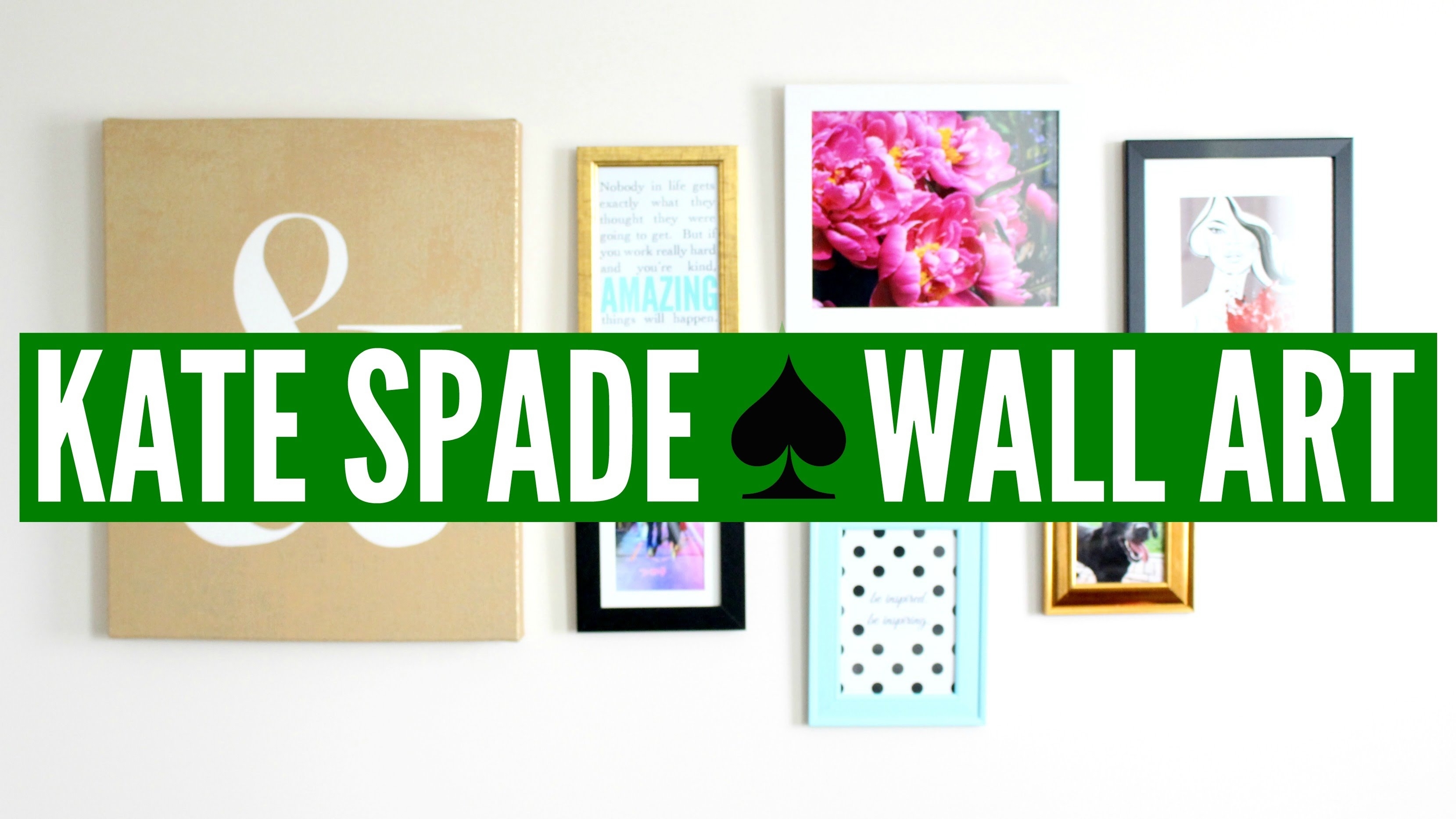 Diy Kate Spade ? Wall Art (collage) | Now&jenn – Youtube Within Best And Newest Kate Spade Wall Art (Gallery 1 of 20)