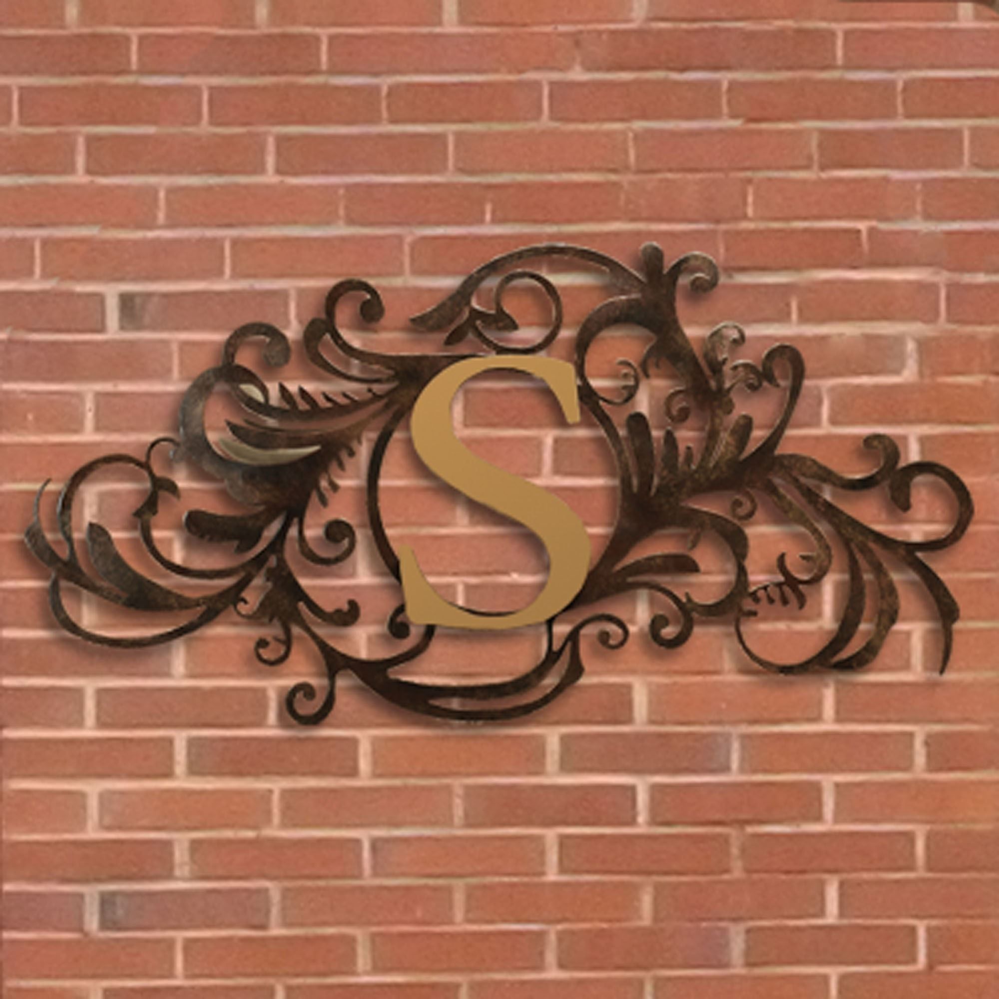 Evanston Indoor Outdoor Monogram Metal Wall Art Sign | Projects To Intended For Most Up To Date Metal Outdoor Wall Art (View 1 of 20)