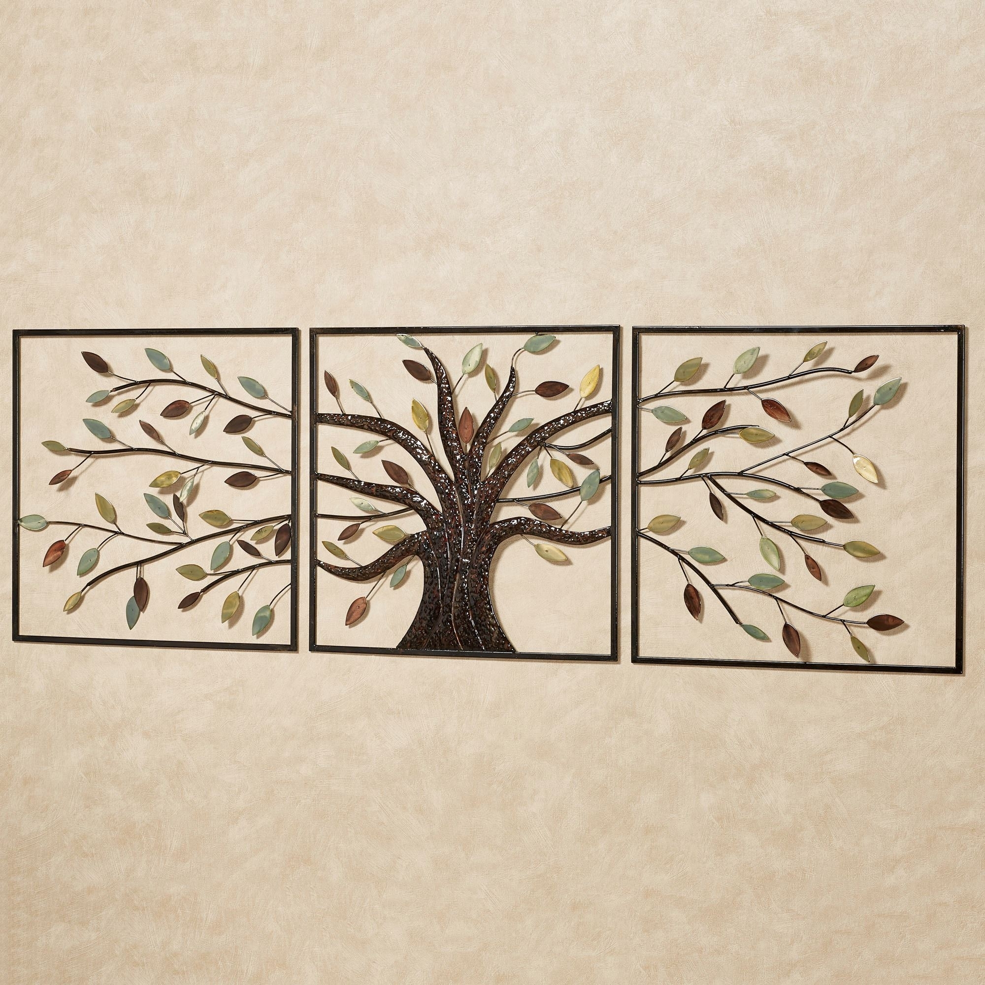 Ever Changing Brown Tree Metal Wall Art Set Within Most Up To Date Wall Art Metal (Gallery 1 of 20)