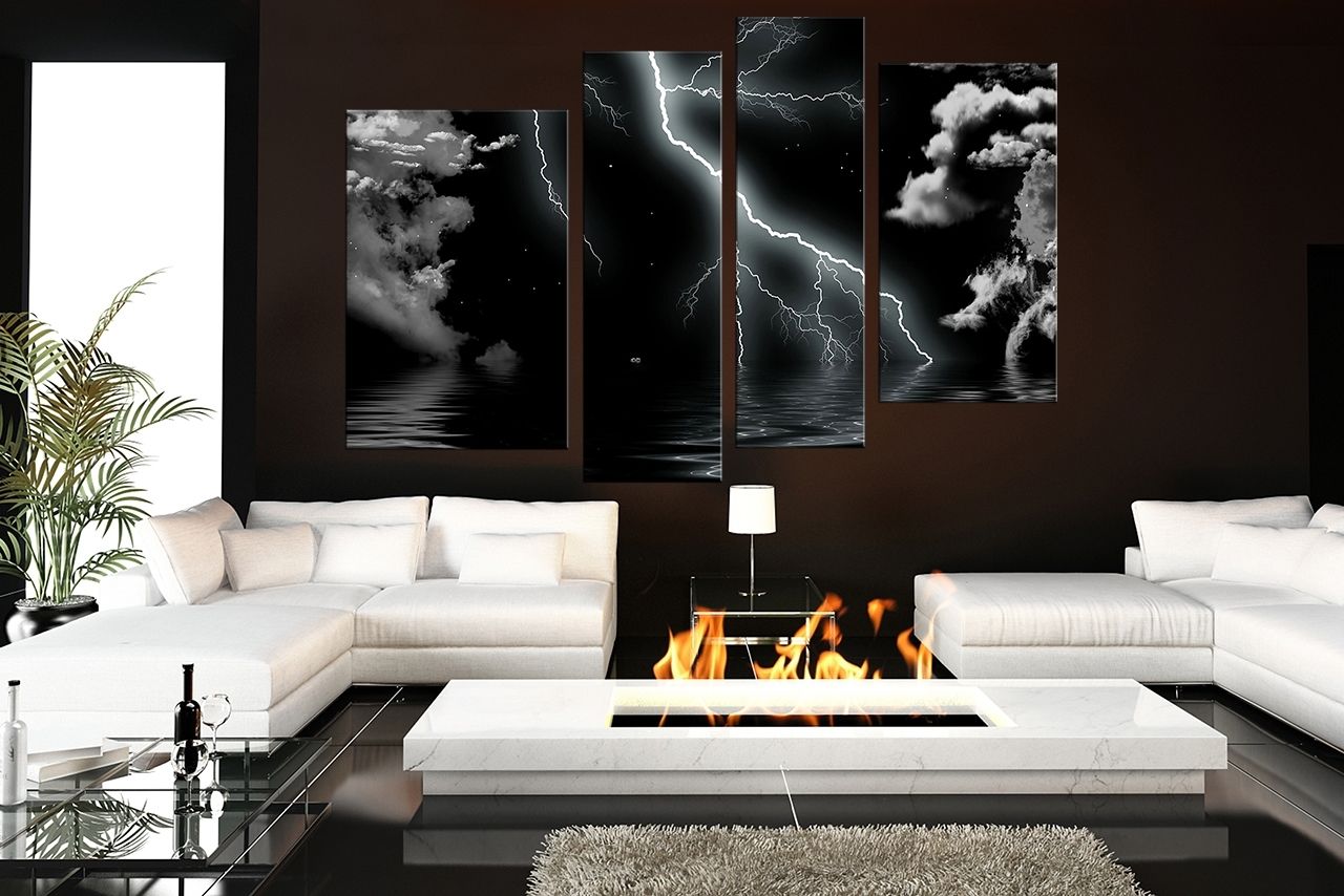Exquisite Black And White Wall Art 11 Hand Painted Ideas Modern Regarding Newest Black And White Large Canvas Wall Art (View 10 of 20)