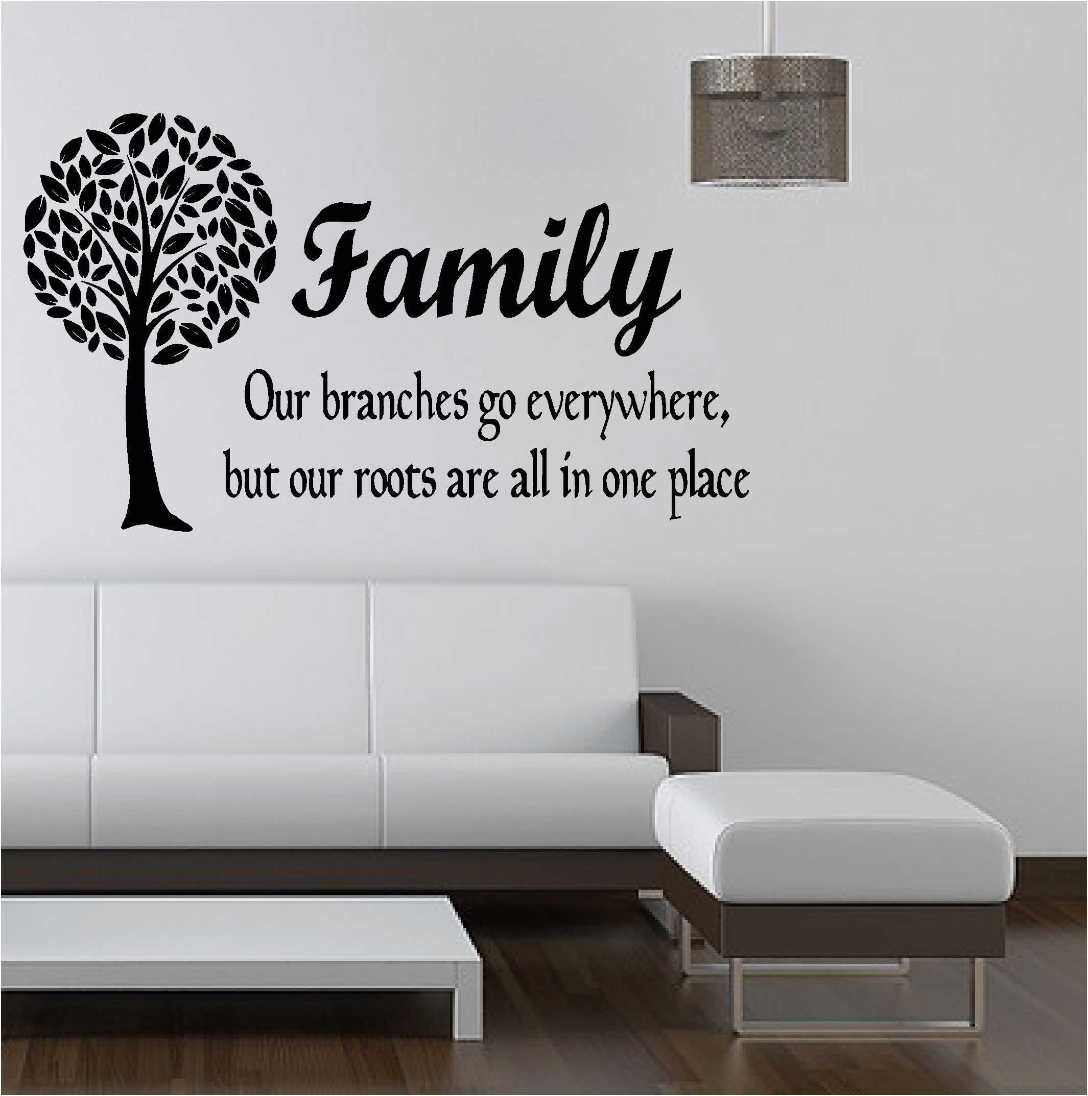 Family Tree Like Branches Vinyl Art Sticker Bedroom Lounge | Ebay Within Most Recent Family Tree Wall Art (View 6 of 15)