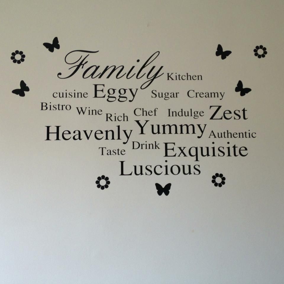 Family & Words Kitchen Wall Art With Regard To Most Recent Word Wall Art (View 10 of 20)