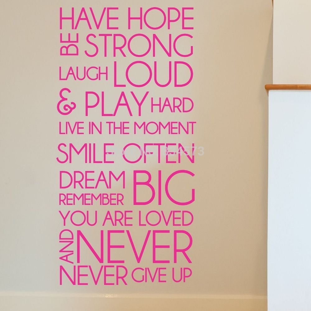 Have Hope Be Strong Quotes Wall Art Lastest Pictures About Regarding 2018 Motivational Wall Art (View 4 of 20)