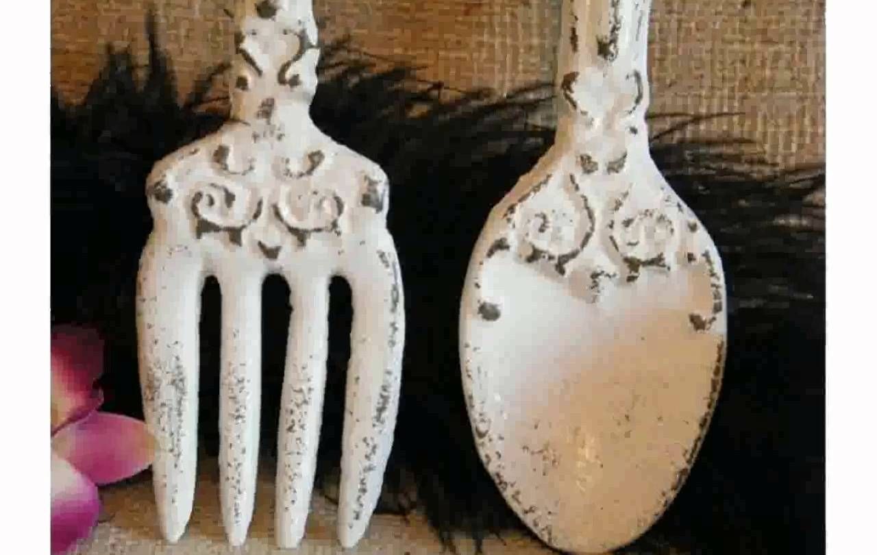 Kitchen Wall Decor Fork And Spoon – Youtube Within Current Fork And Spoon Wall Art (View 14 of 20)