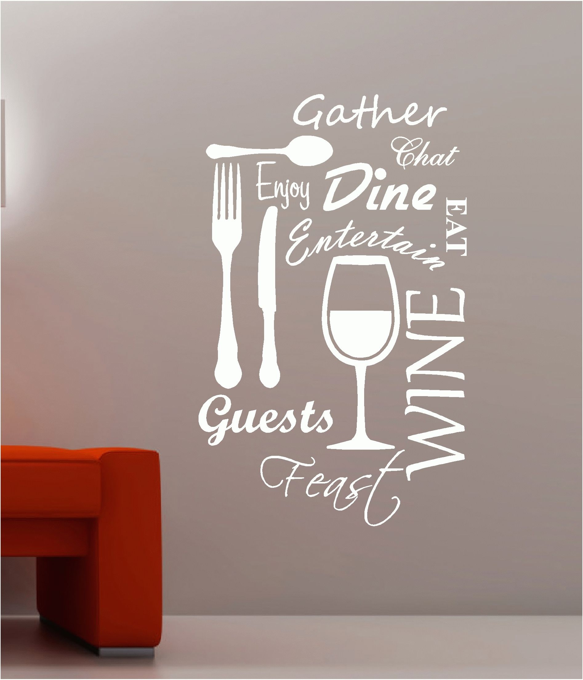 Kitchen Word Cloud Vinyl Wall Art Quote Sticker Dining Food Wine | Ebay For Latest Word Wall Art (View 1 of 20)