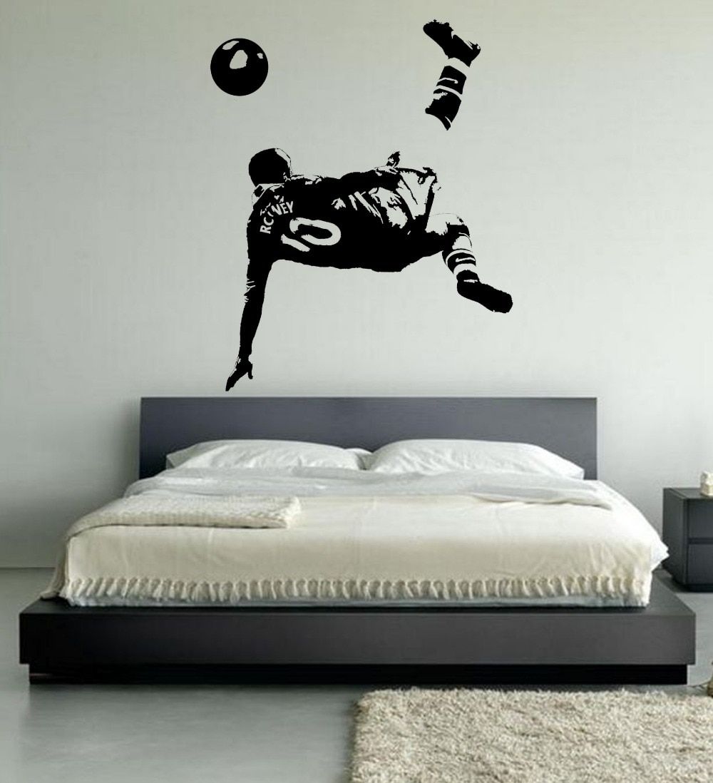 Large Wayne Rooney Wall Art Bedroom Footballer Football Soccer Pertaining To Most Up To Date Wall Art For Bedroom (View 1 of 15)