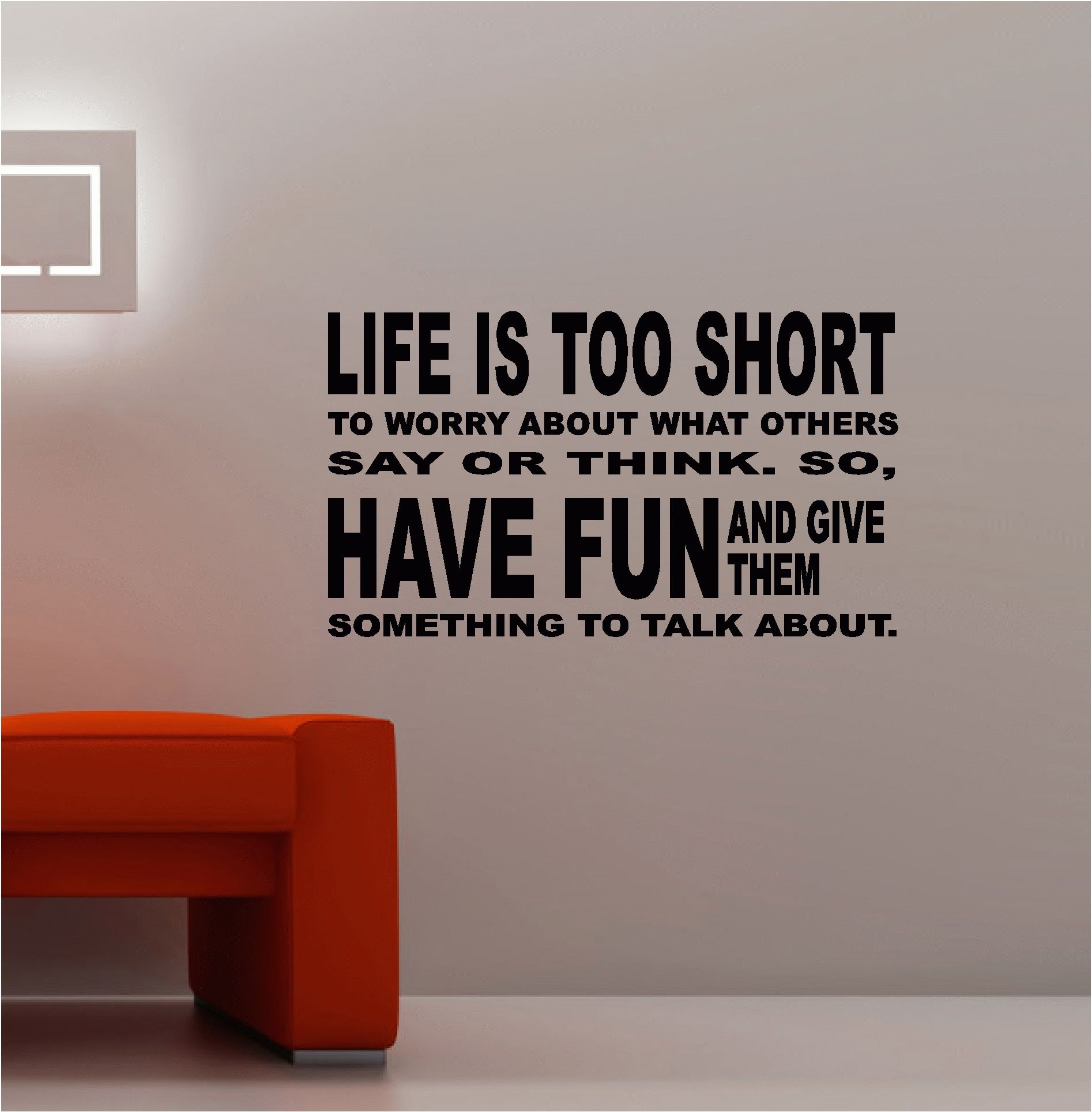 Life Is Too Short Vinyl Wall Art Quote Lounge Kitchen Bedroom | Ebay In Most Current Vinyl Wall Art (View 8 of 15)