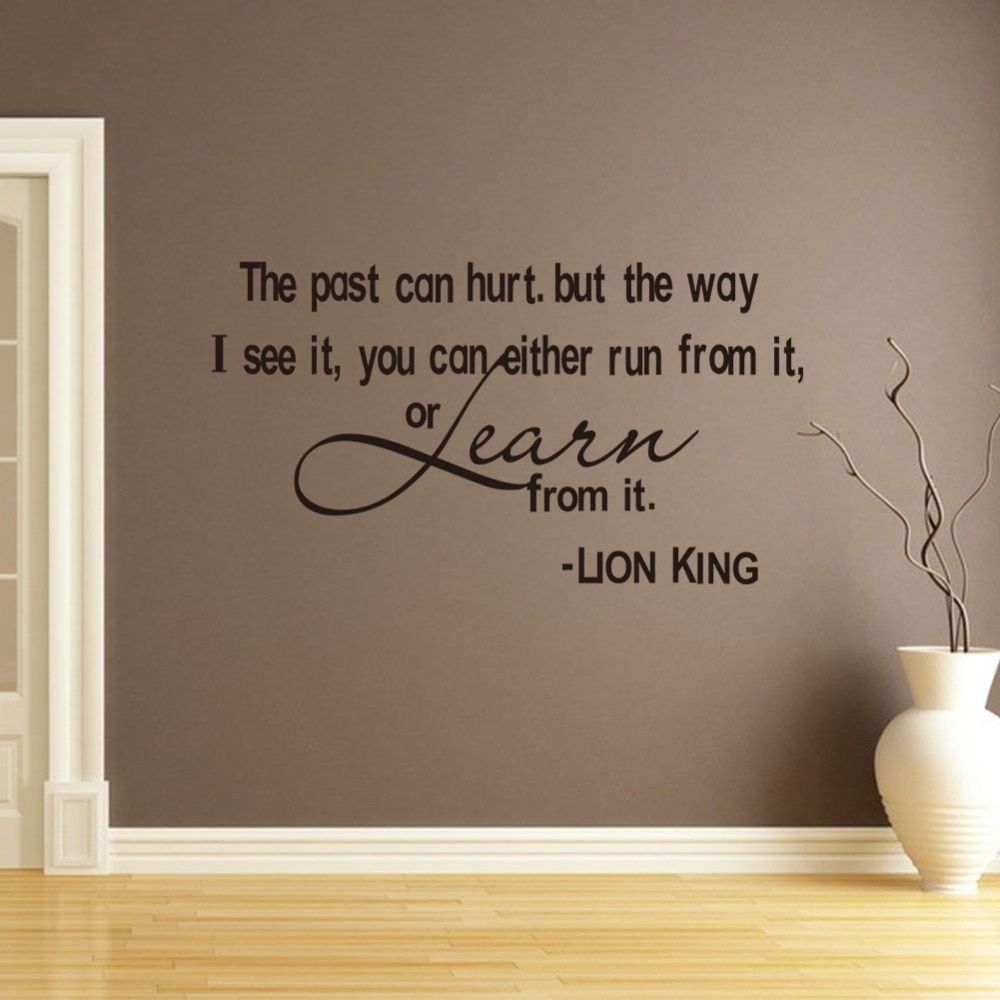 Lion King Wall Decals 2014 New Designs The Past Can Hurt Removable Within Most Popular Lion King Wall Art (View 15 of 20)