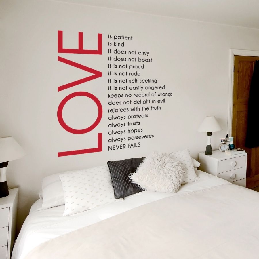 Love Is Patient Wall Quote Decal Throughout Most Recent Love Is Patient Wall Art (View 6 of 20)
