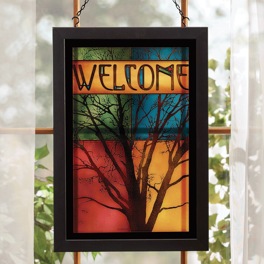 Misty Morning Tree Stained Glass Wall Art With Regard To 2017 Stained Glass Wall Art (View 20 of 20)