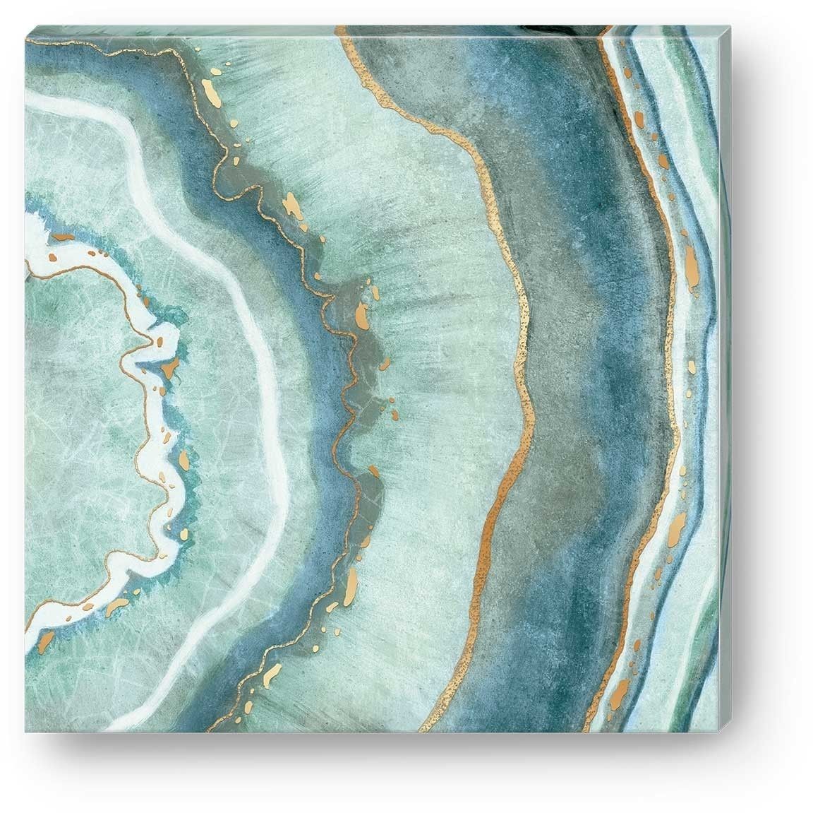 Modest Design Agate Wall Art Majestic Turquoise Agate | Design Ideas Within Most Recent Agate Wall Art (View 1 of 20)