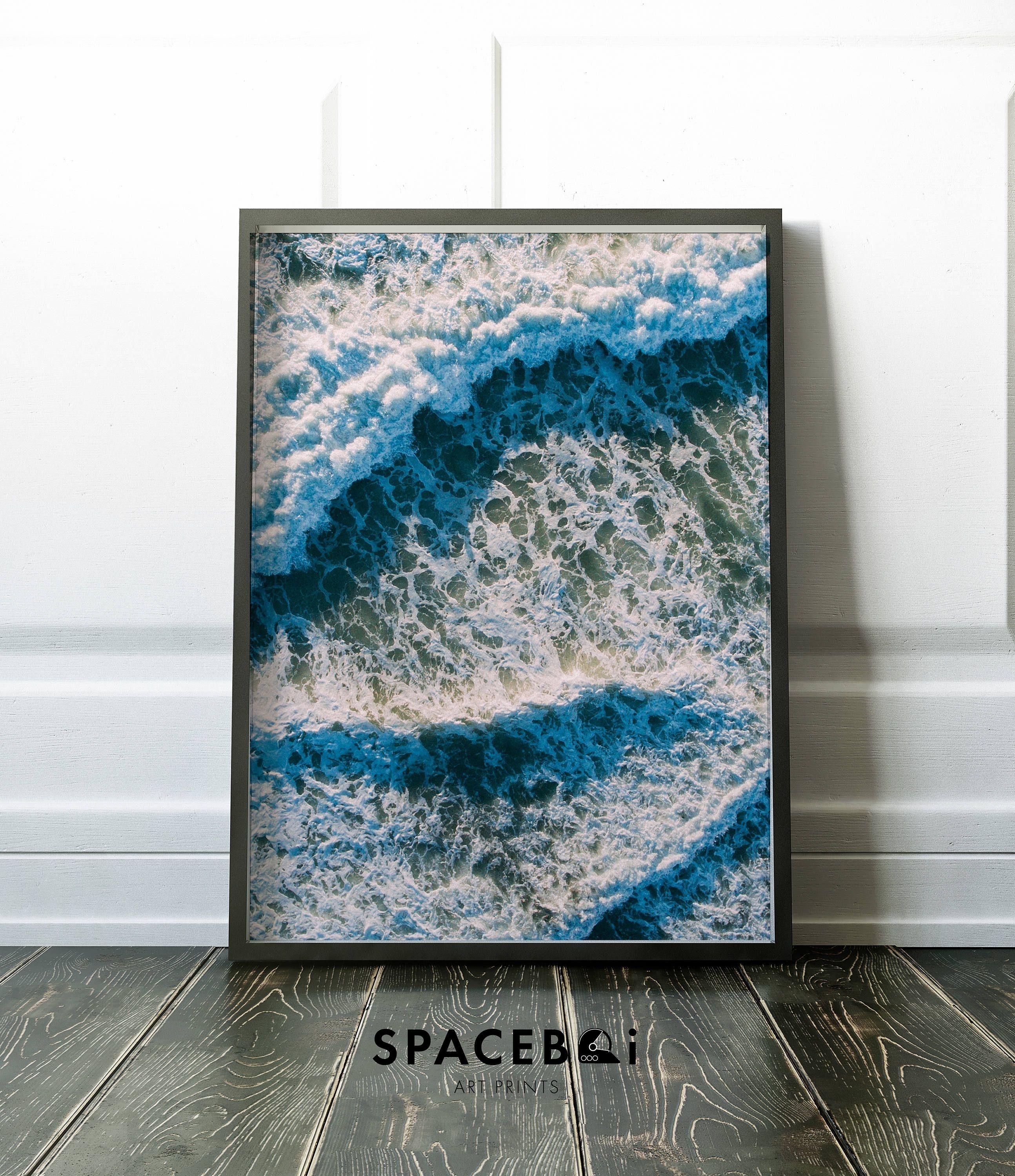 Ocean Wave Photography, Blue Ocean Print, Coastal Wall Decor, Beach Intended For Recent Large Coastal Wall Art (View 7 of 20)