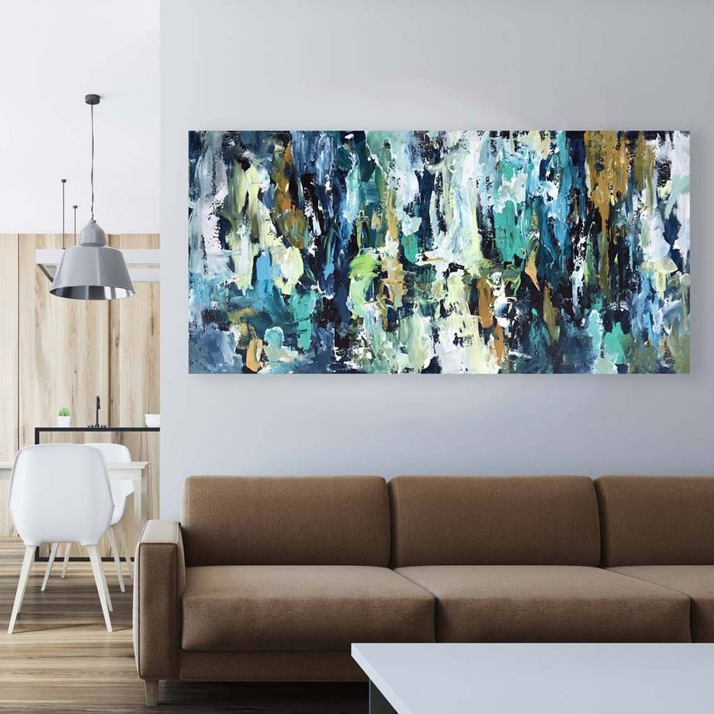 Original Abstract Painting On Canvas Wall Artomar Obaid Abstract With Latest Modern Painting Canvas Wall Art (View 18 of 20)