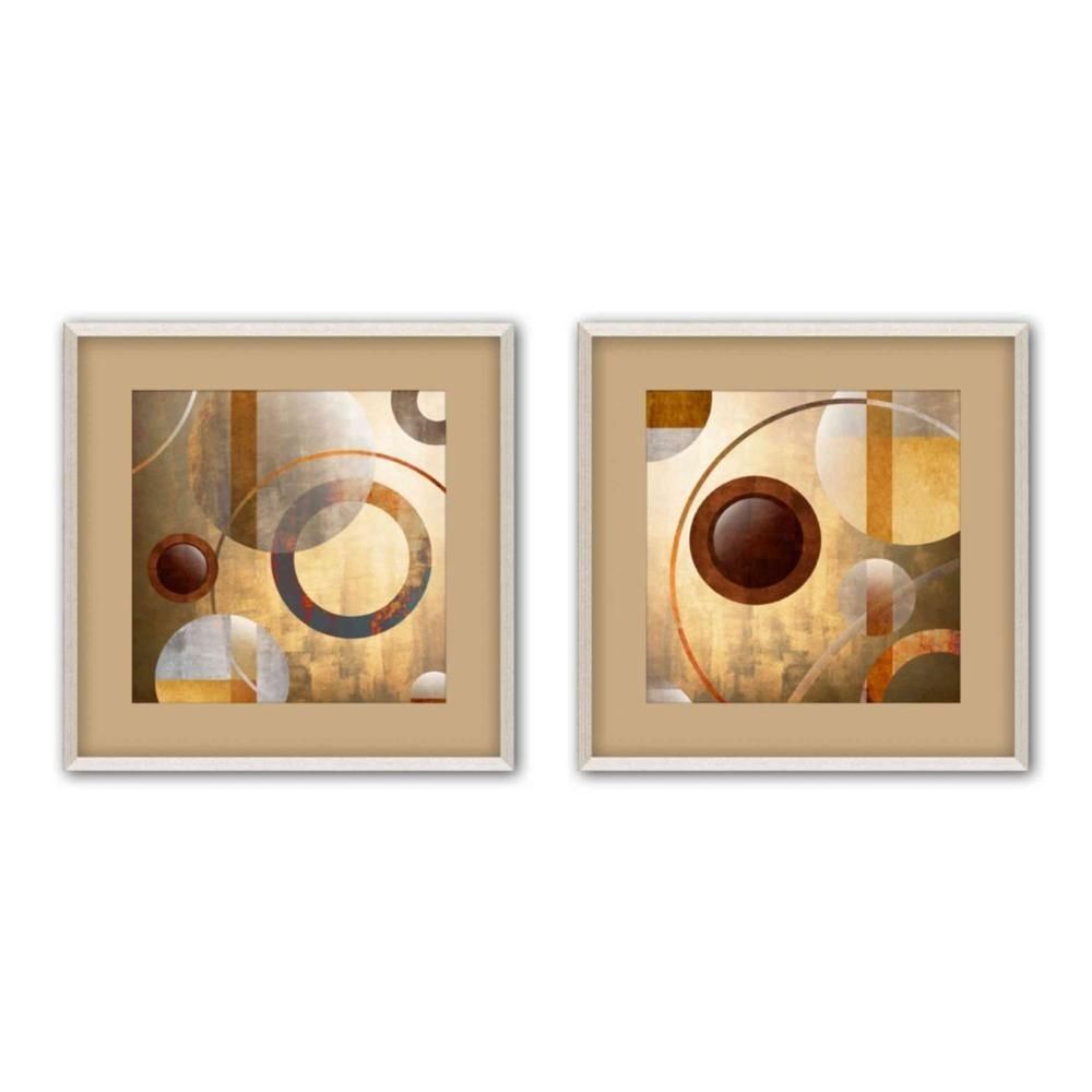 Ptm Images 17.5 In. X 17.5 In. "circle Fusion" Matted Framed Wall Throughout Latest Set Of 2 Framed Wall Art (Gallery 20 of 20)