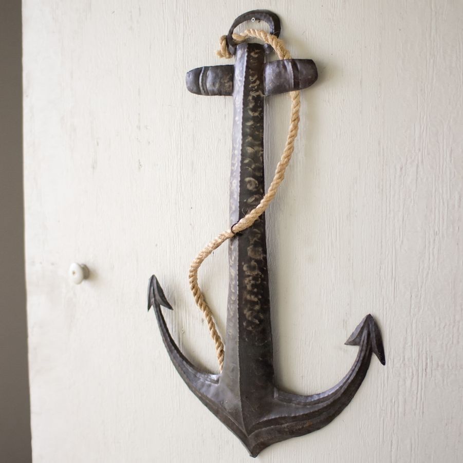 Sea Faring Anchor Wall Décor | Dotandbo | Everyday Home Decor Inside Most Up To Date Anchor Wall Art (View 9 of 20)
