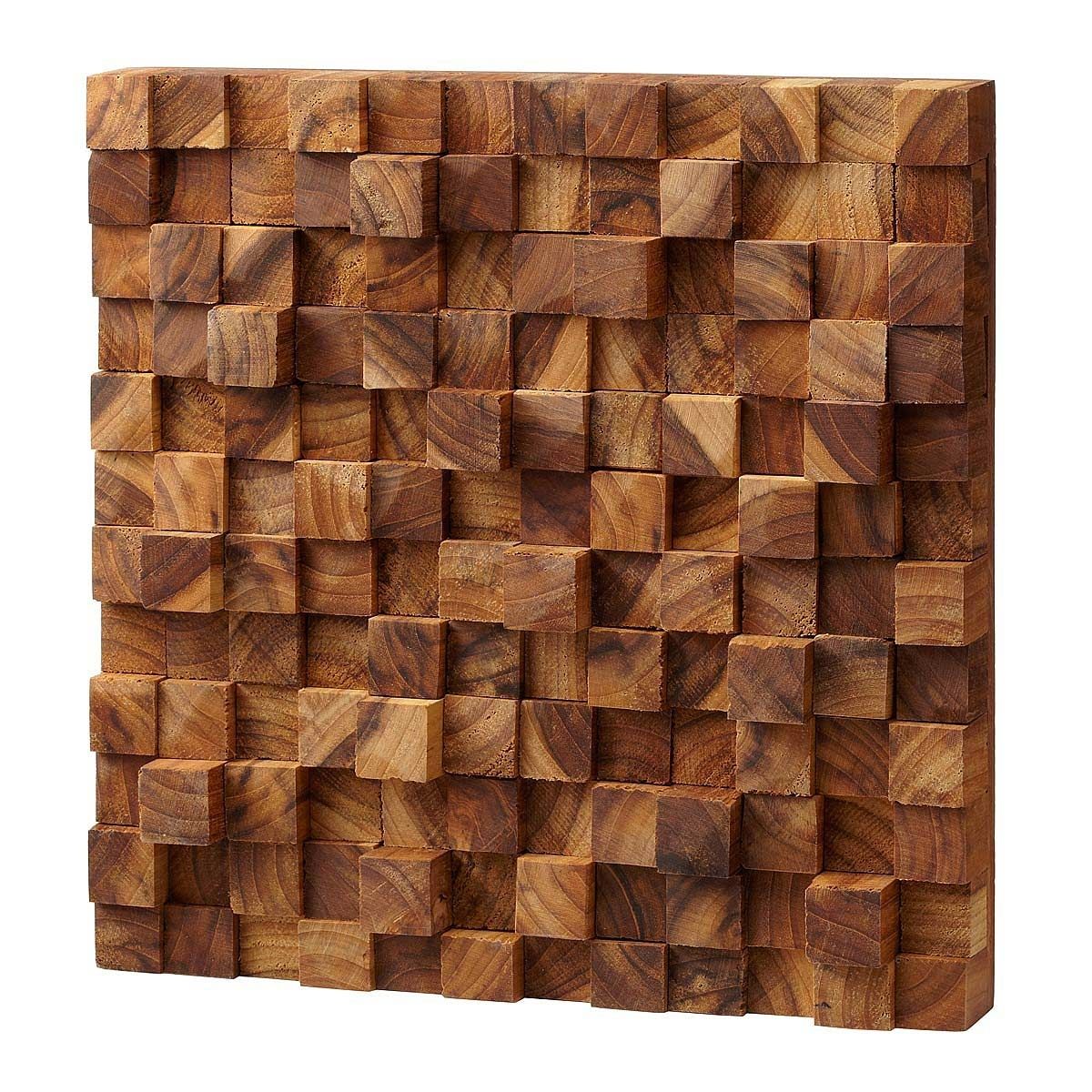 Square Takara Wall Art | Teak Wood, 3d Art | Uncommongoods For Recent Wood Art Wall (View 1 of 15)