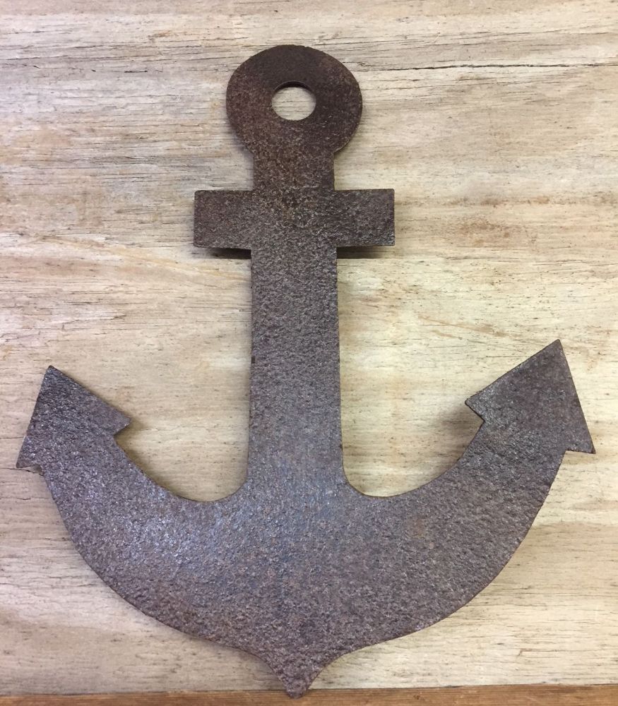 Steel Effect Rustic Brown 2d Anchor Ocean Wall Art In Most Popular Anchor Wall Art (View 12 of 20)