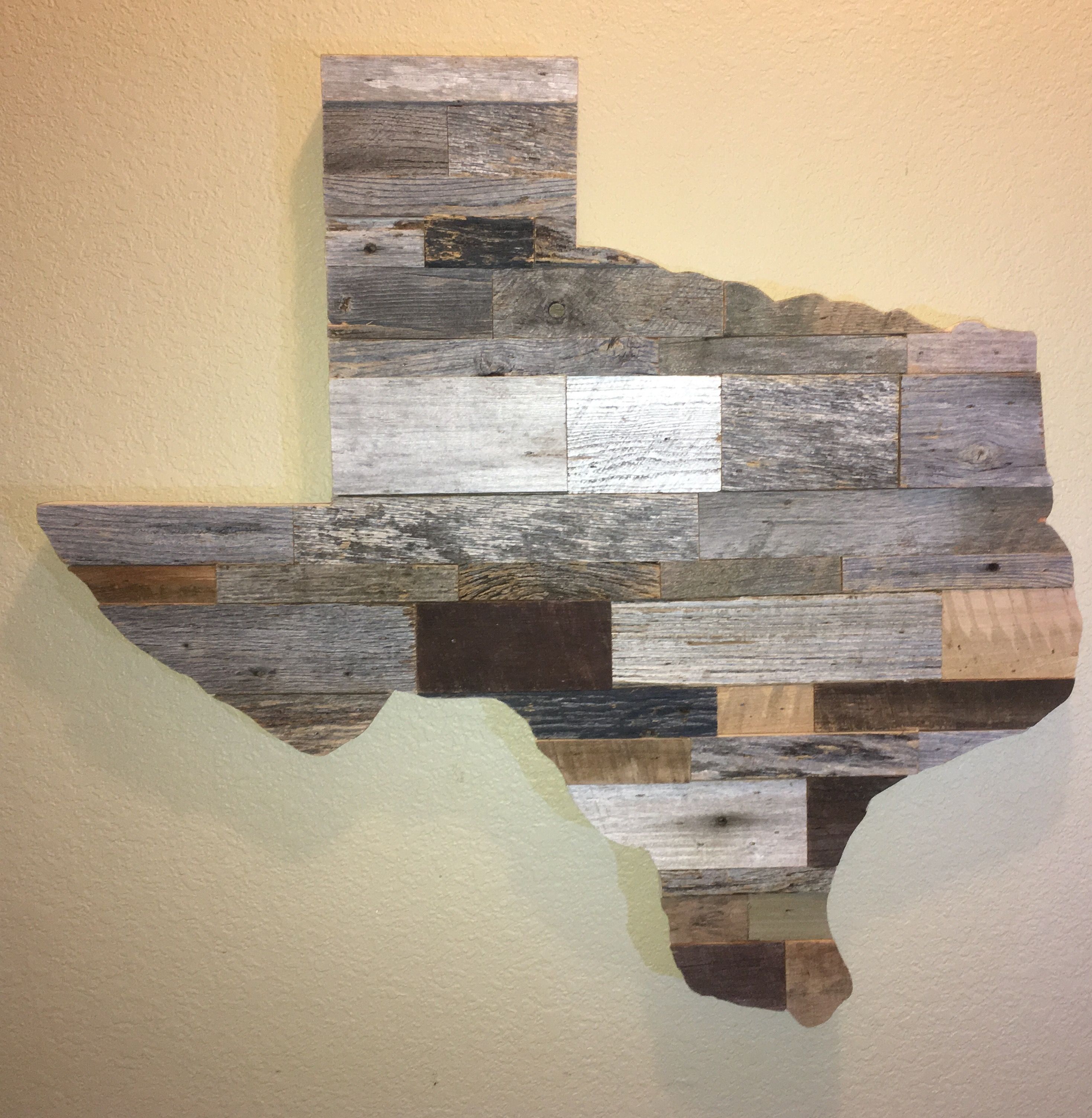 Texas Wall Art | Reclaimed Wood | Pinterest | Texas Wall Art Within Current Texas Wall Art (View 10 of 20)