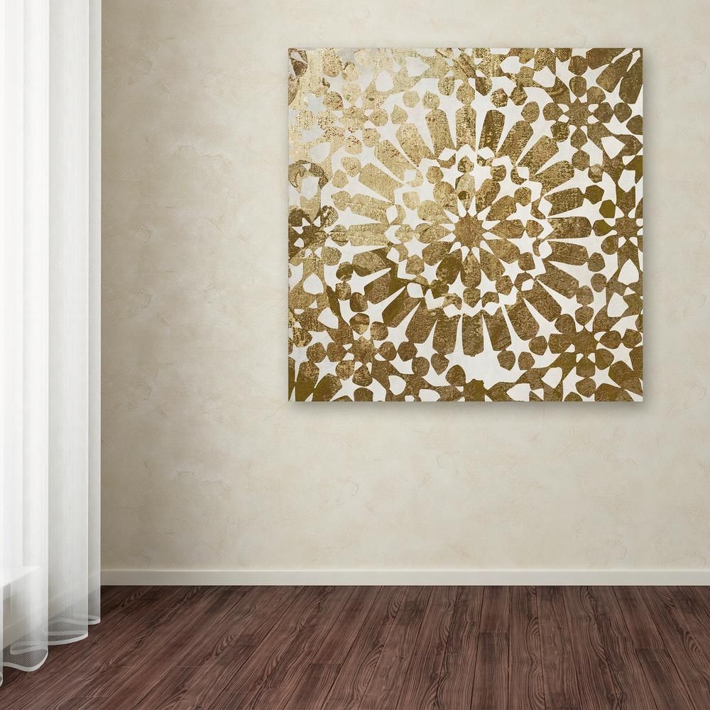 Trademark Fine Art 35 In. X 35 In. "moroccan Gold I"color Bakery In Latest Moroccan Wall Art (Gallery 20 of 20)