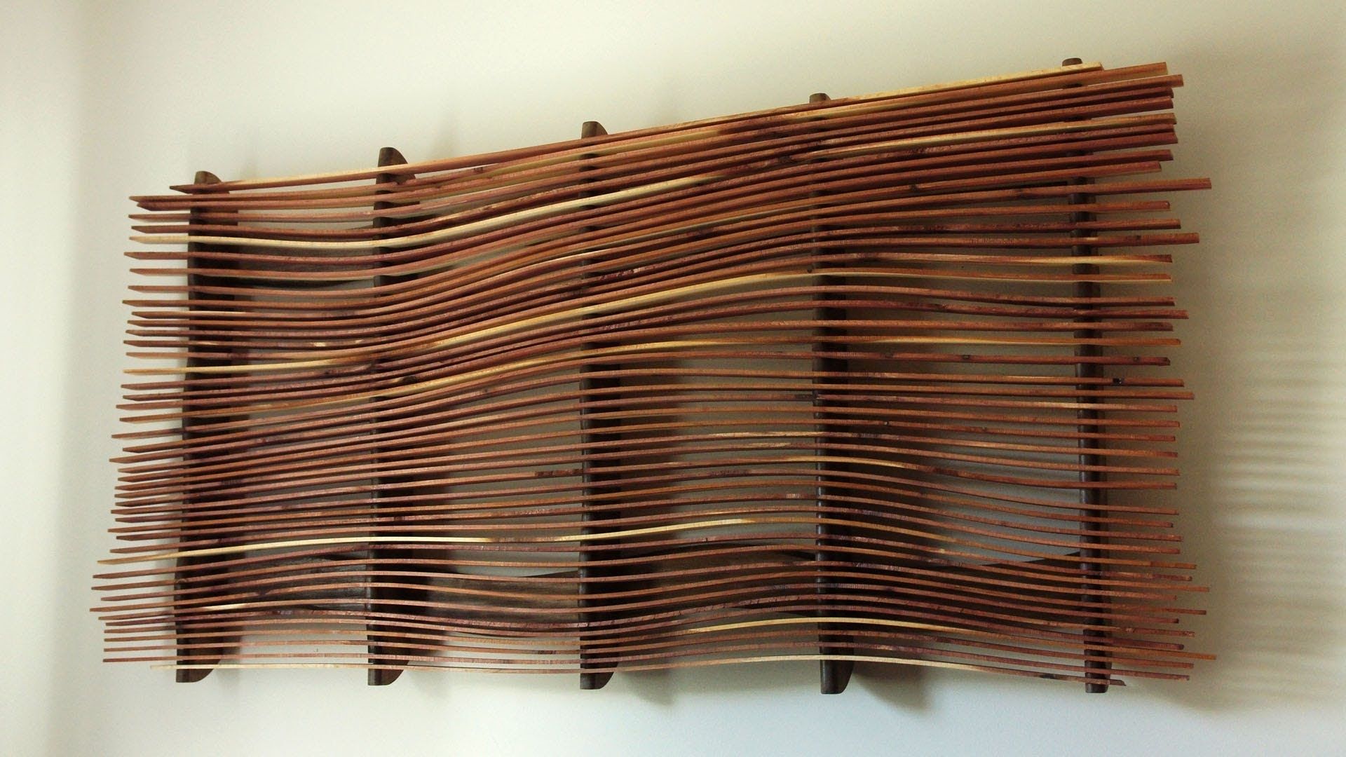 Wall Art From Scrap Wood – Youtube With Most Up To Date Wood Art Wall (Gallery 2 of 15)