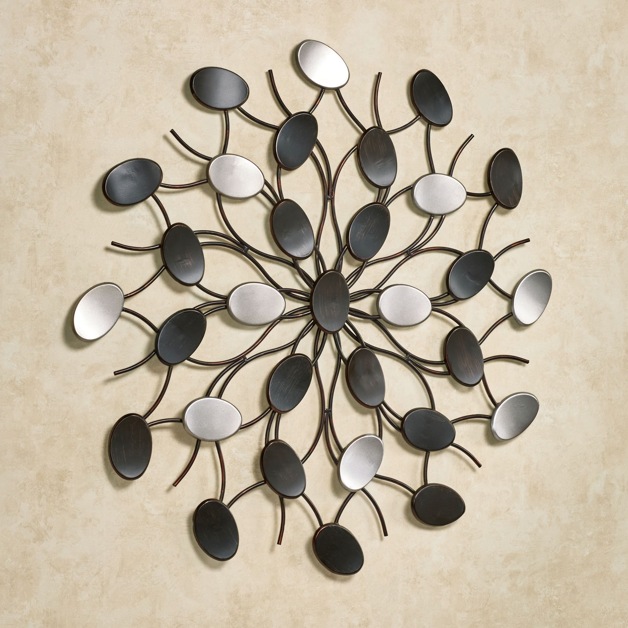 Contemporary Abstract Round Wall Decor With Regard To Most Current Radiant Petals Abstract Metal Wall Art (View 3 of 20)