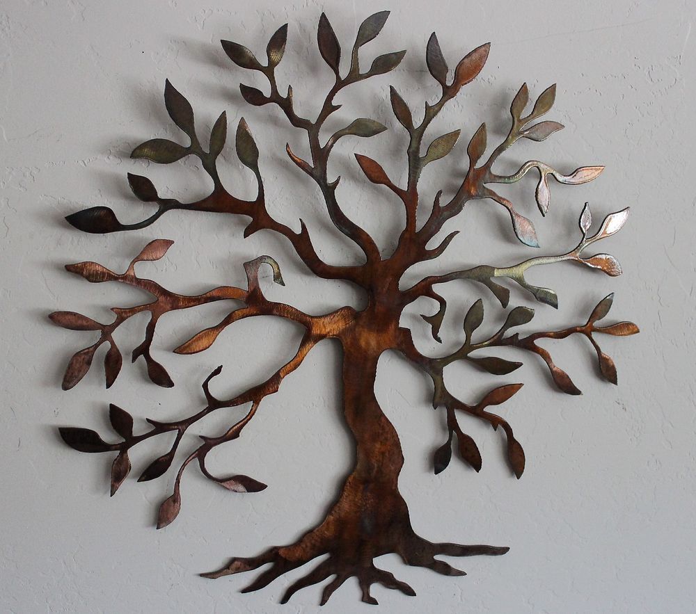 Fashionable Details About Olive Tree –tree Of Life Metal Wall Art Decor Small Within Tree Of Life Wall Decor (View 15 of 20)