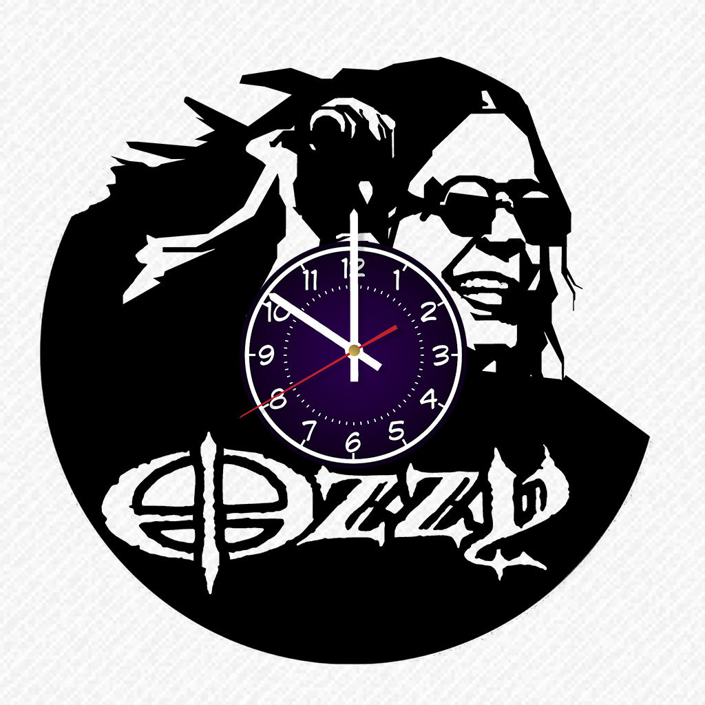 Favorite Ozzy Osbourne Vinyl Record 12 Inch Wall Clock Room Wall Decor (Gallery 1 of 20)