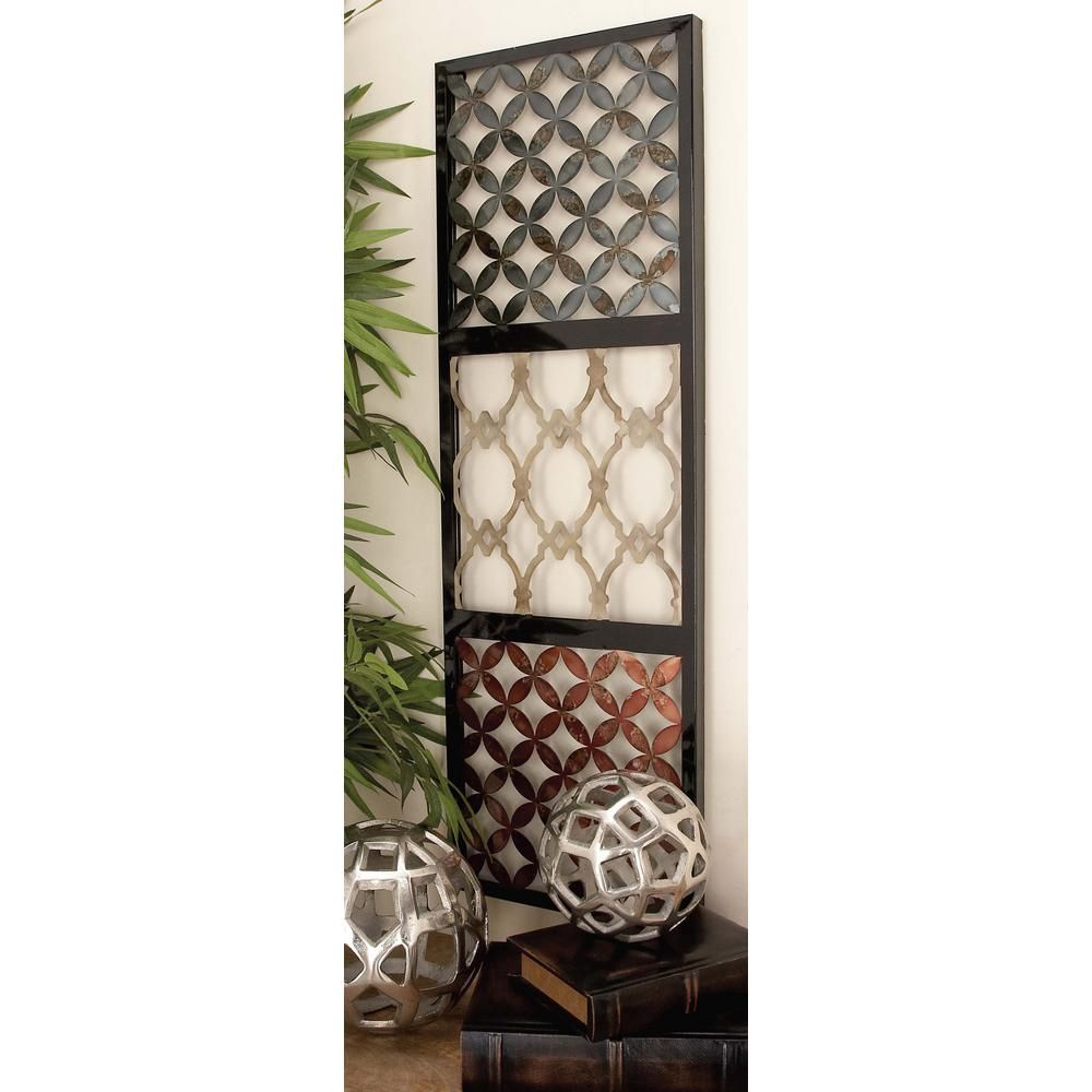 Litton Lane 3 Piece Contemporary Assorted Pattern Metal Wall Decor Inside Current Three Glass Holder Wall Decor (View 17 of 20)