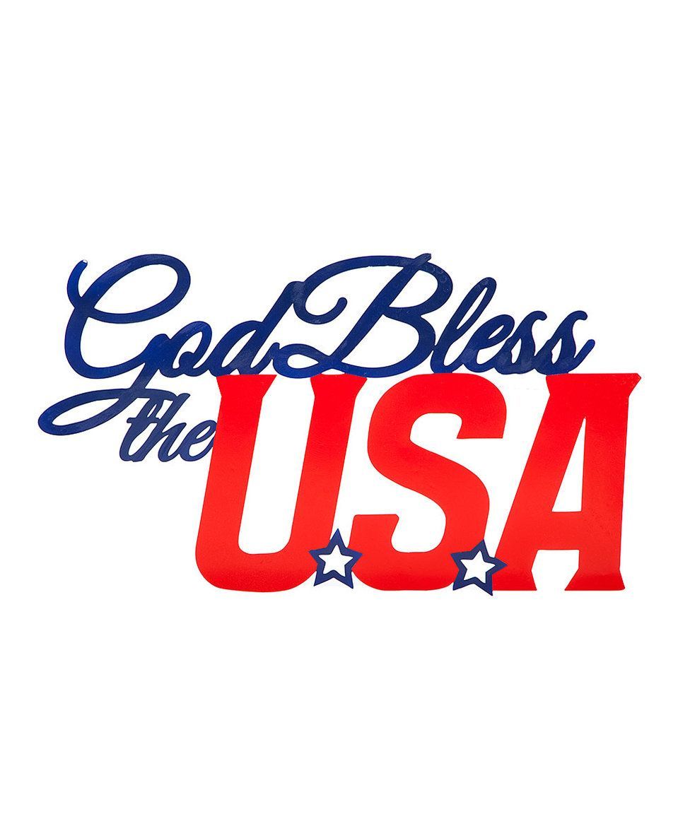 Most Recently Released American Pride 3d Wall Decor In Take A Look At This 'god Bless The Usa' 3d Metal Wall Décor Today (View 10 of 20)