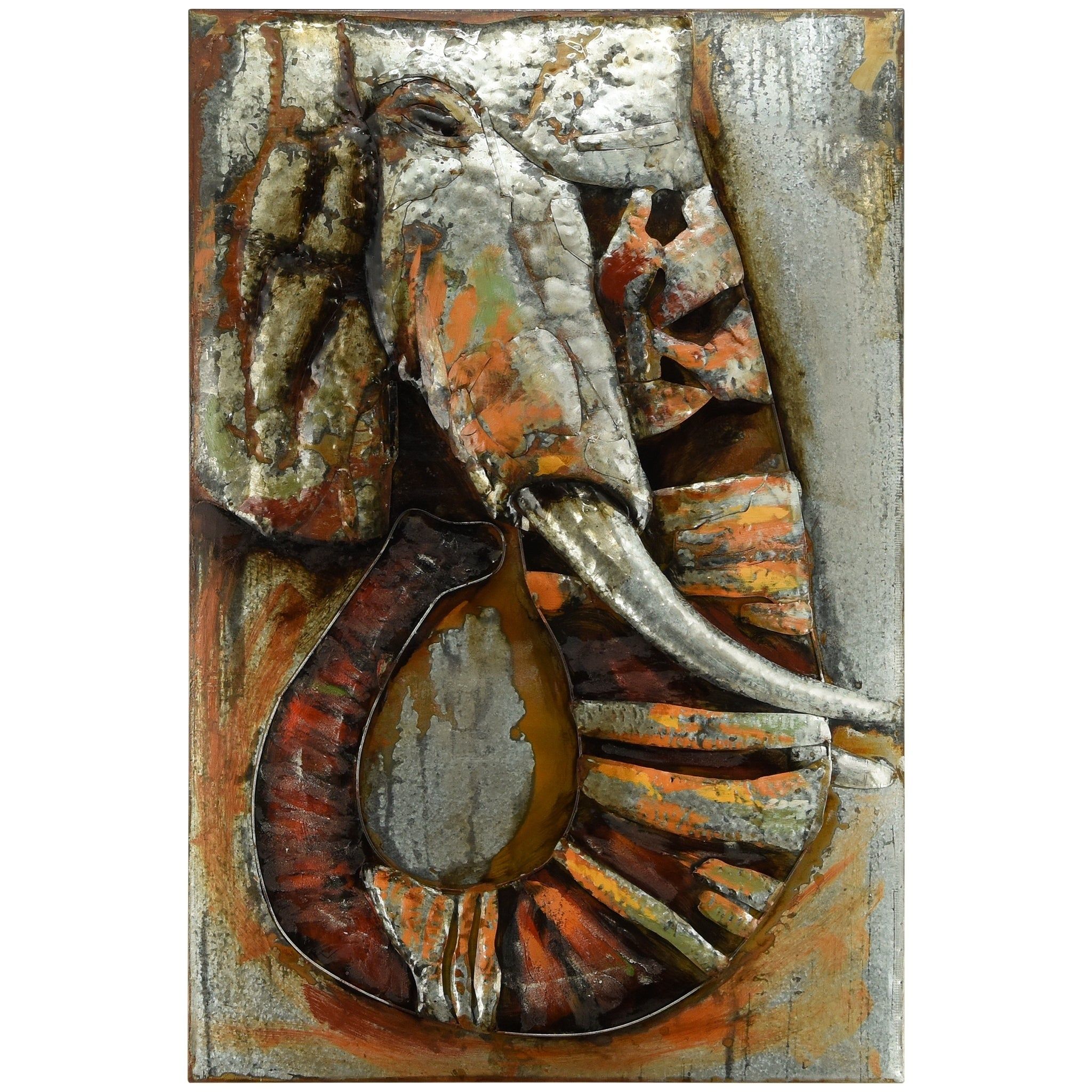 Most Recently Released Shop "elephant" Mixed Media Iron Hand Painted Dimensional Wall Décor With Regard To Mixed Media Iron Hand Painted Dimensional Wall Decor (Gallery 19 of 20)