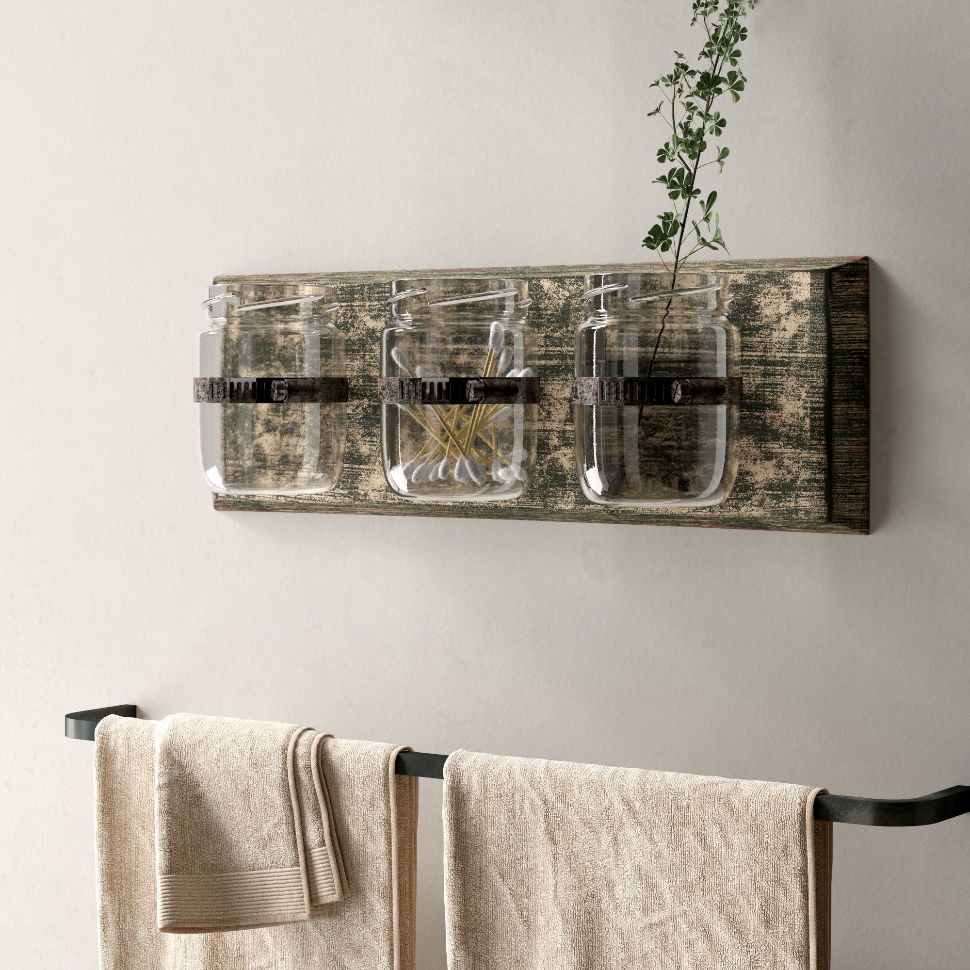 Most Recently Released Three Glass Holder Wall Decor With Regard To Laurel Foundry Modern Farmhouse Three Glass Holder Wall Décor (View 1 of 20)