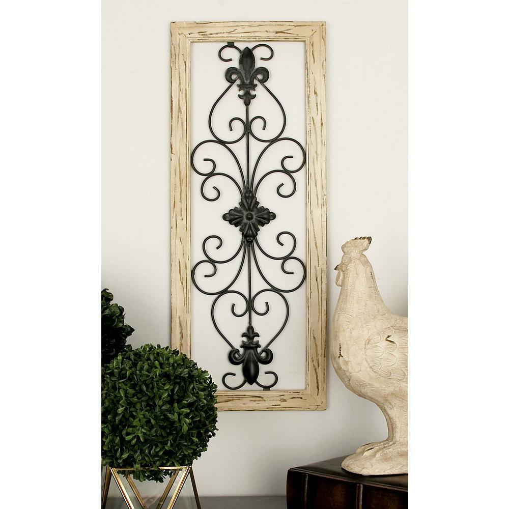 Preferred Wood And Metal Multi Colored French Inspired Fleur De Lis And Inside 2 Piece Metal Wall Decor Sets By Fleur De Lis Living (Gallery 1 of 20)