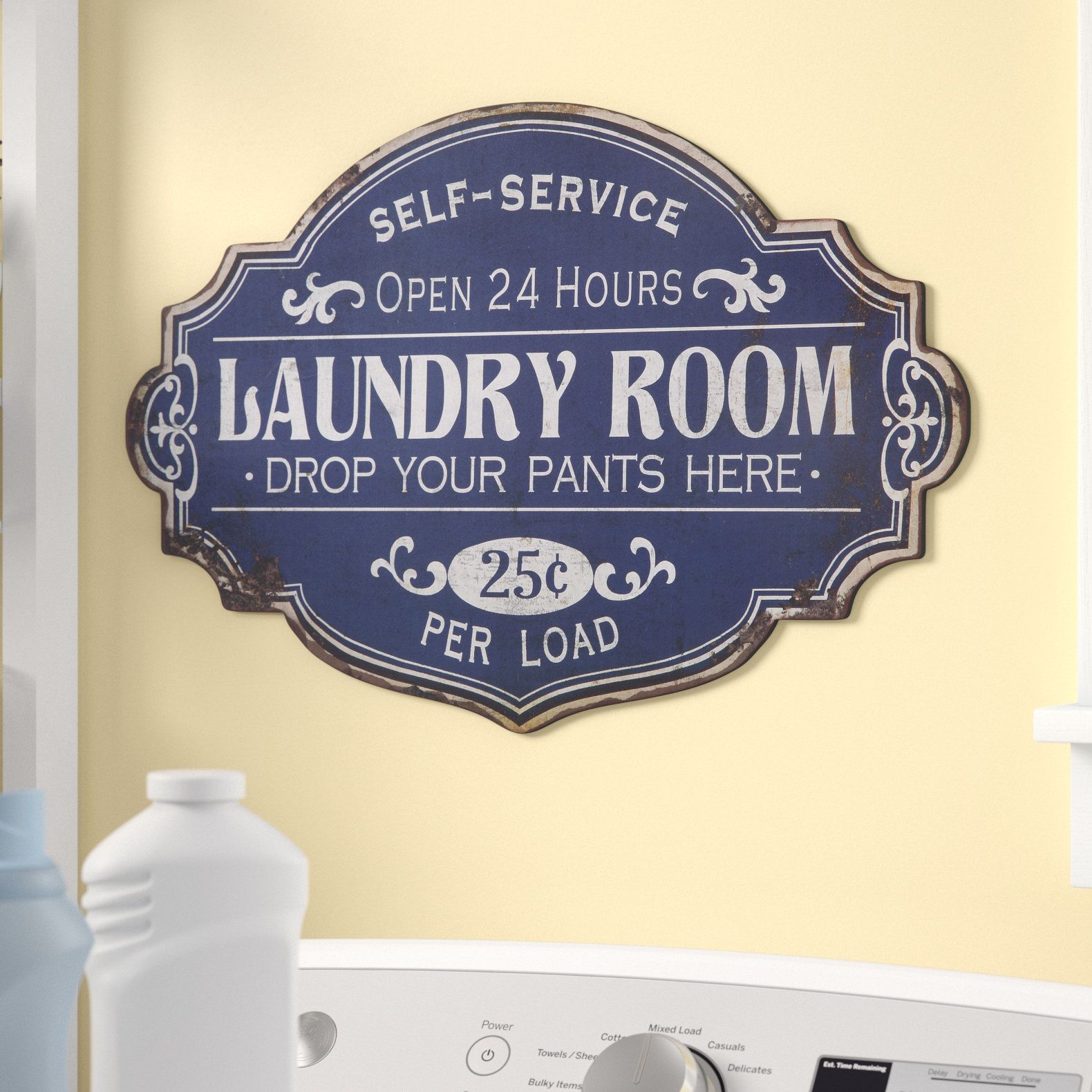 Recent Metal Laundry Room Wall Décor & Reviews (View 1 of 20)