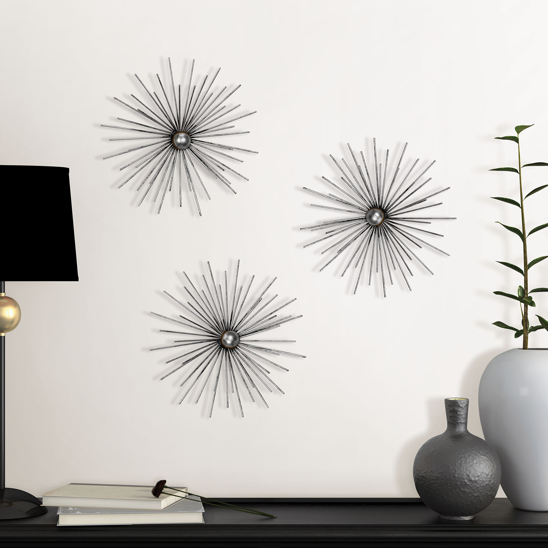 Wayfair Inside Widely Used 2 Piece Starburst Wall Decor Sets (View 4 of 20)