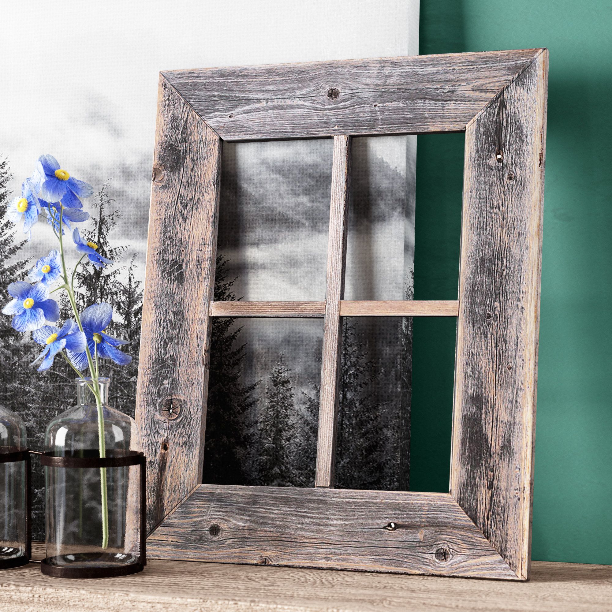 Wayfair With Famous Old Rustic Barn Window Frame (View 1 of 20)