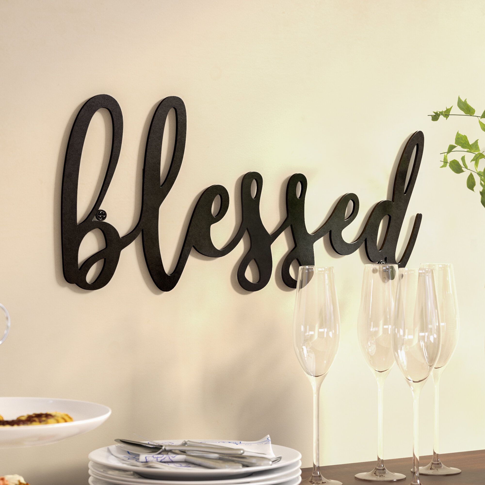 Winston Porter Blessed Metal Wall Décor & Reviews (View 1 of 20)