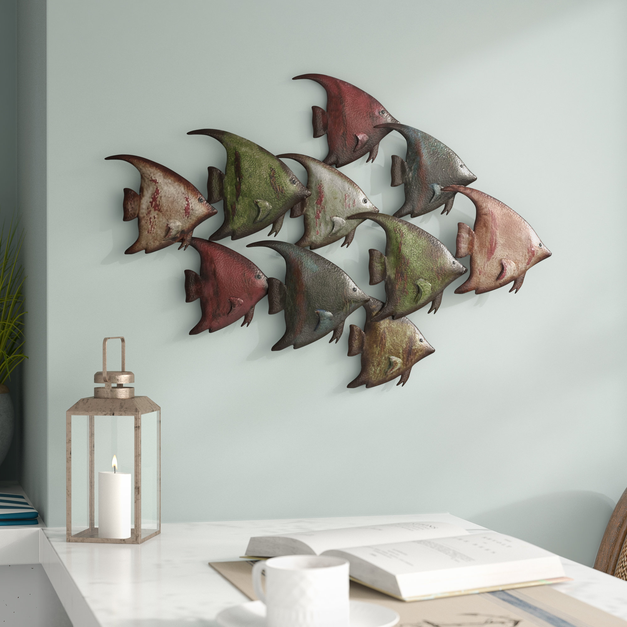 Beachcrest Home Coastal Metal Fish Wall Décor & Reviews (Gallery 1 of 20)