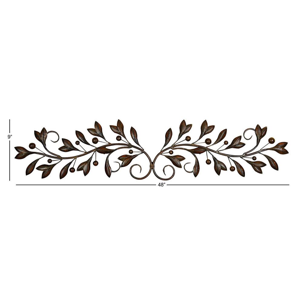 Current Metal Wall Decor With Round Scroll Frame – Walmart Within Scroll Framed Wall Decor (View 9 of 20)
