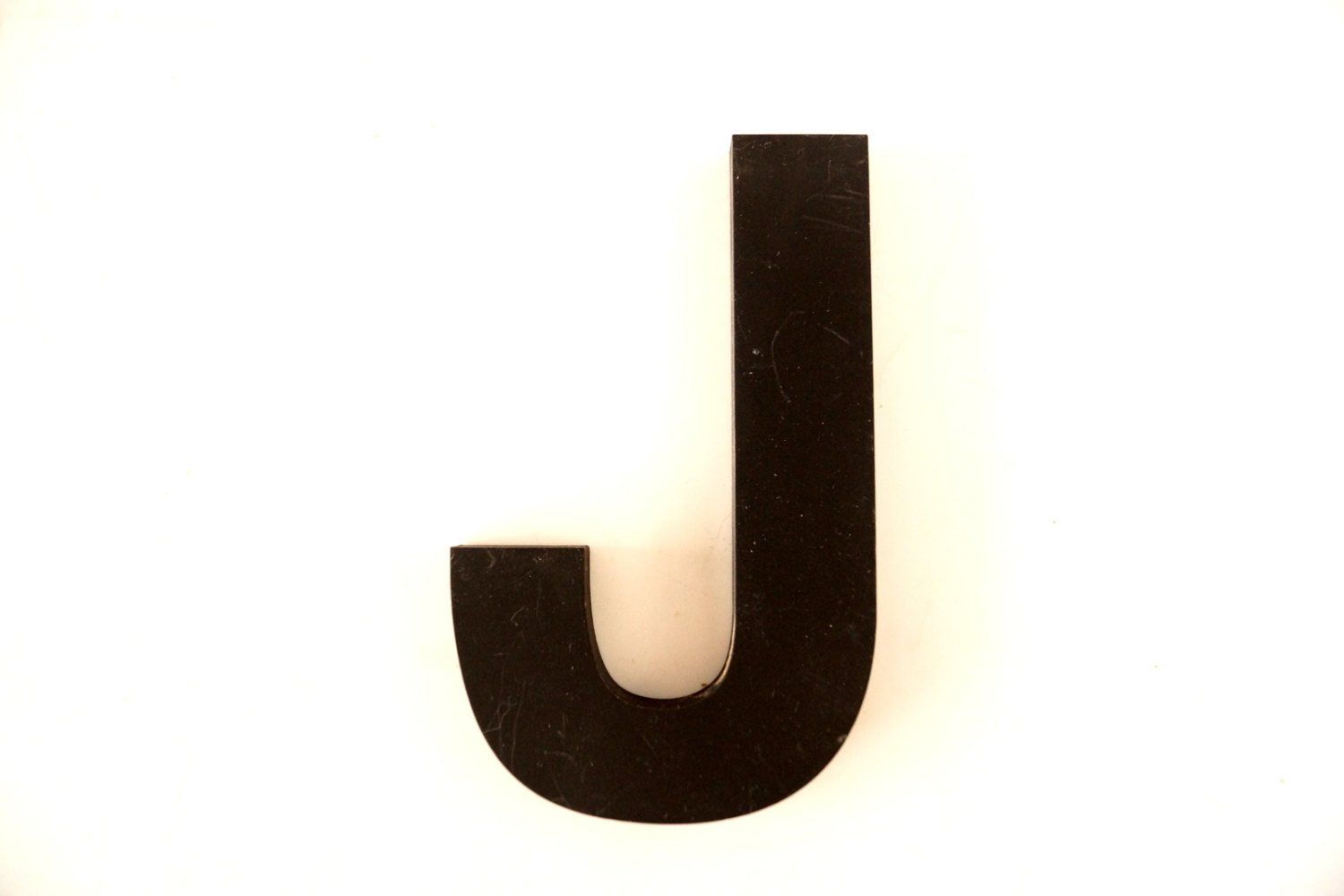 Mccue 11.5" Typewriter Text Wall Decor For Well Known Vintage Industrial Letter "j" 3d Sign Letter In Black Heavy Plastic (Gallery 19 of 20)