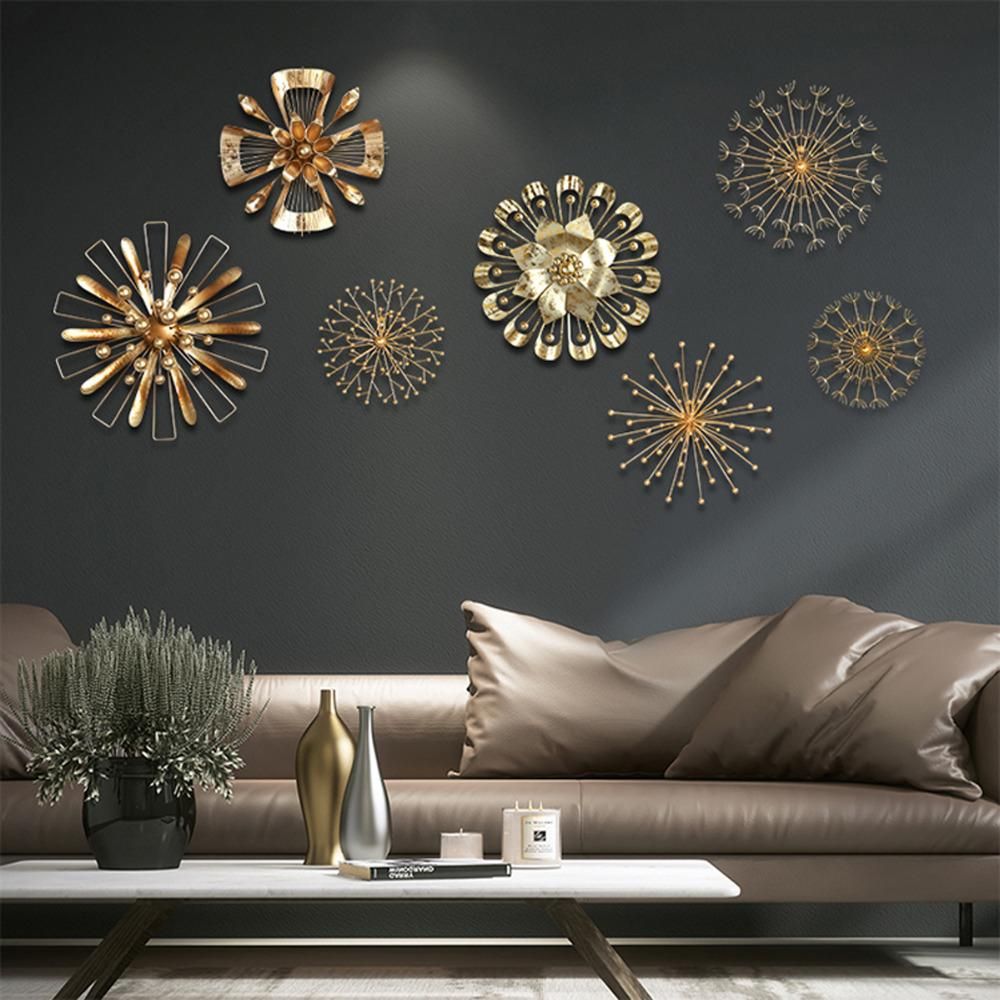 Metal Alloy Boat Wall Decor Within Recent Modern Blossom Abstract Metal Wall Art Home Decor Iron Gold Wall (View 9 of 20)