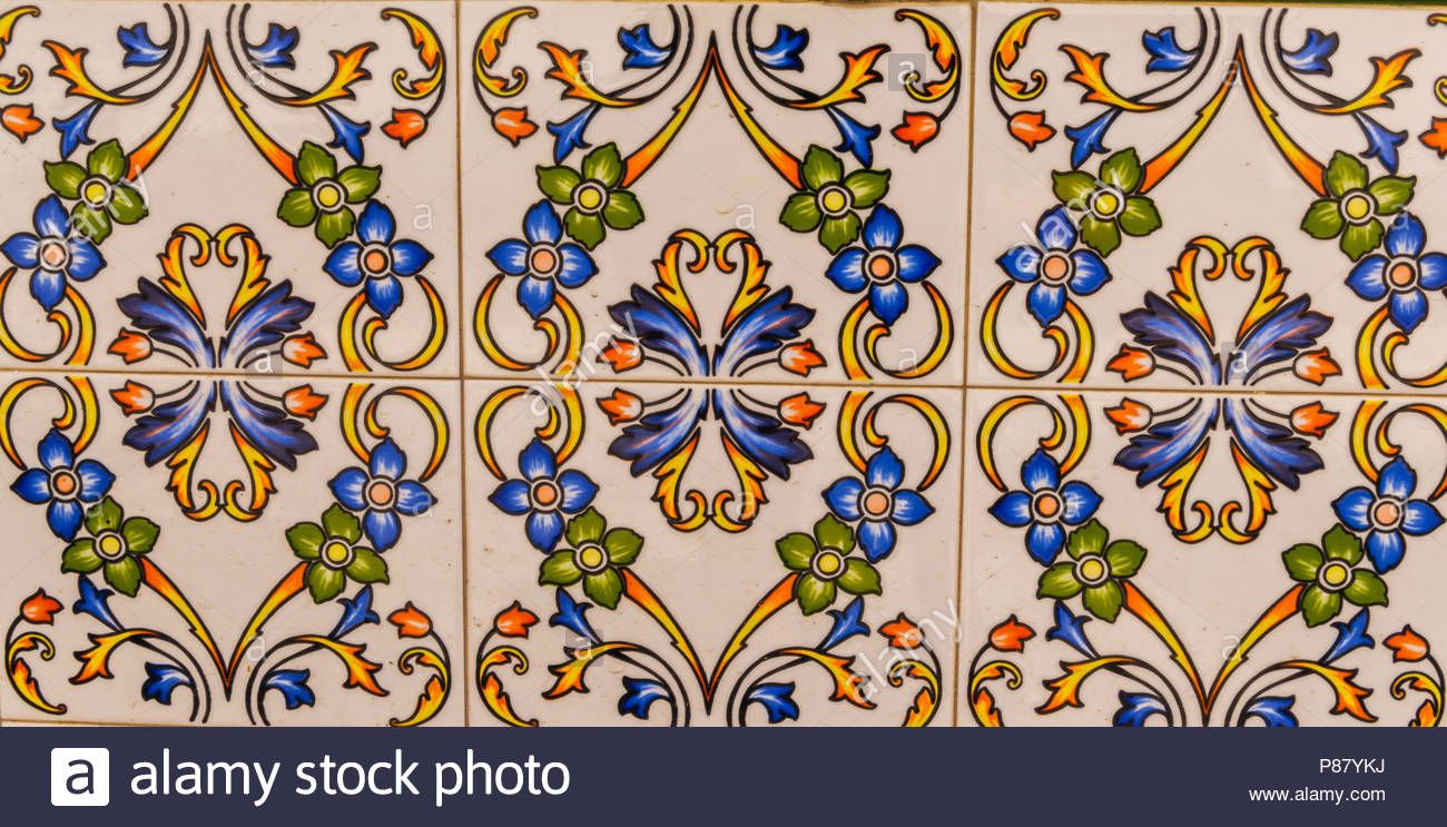 Most Current Spanish Ornamental Wall Decor Intended For Traditional Ornamental Spanish Decorative Tiles, Original Ceramic (View 2 of 20)
