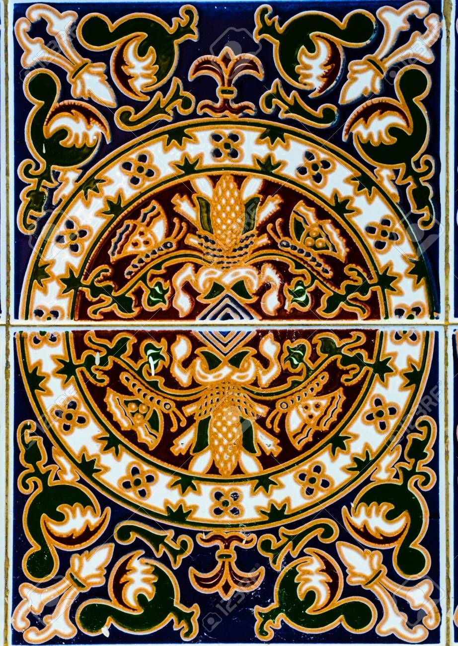 Spanish Ornamental Wall Decor For Latest Traditional Ornamental Spanish Decorative Tiles, Original Ceramic (View 5 of 20)
