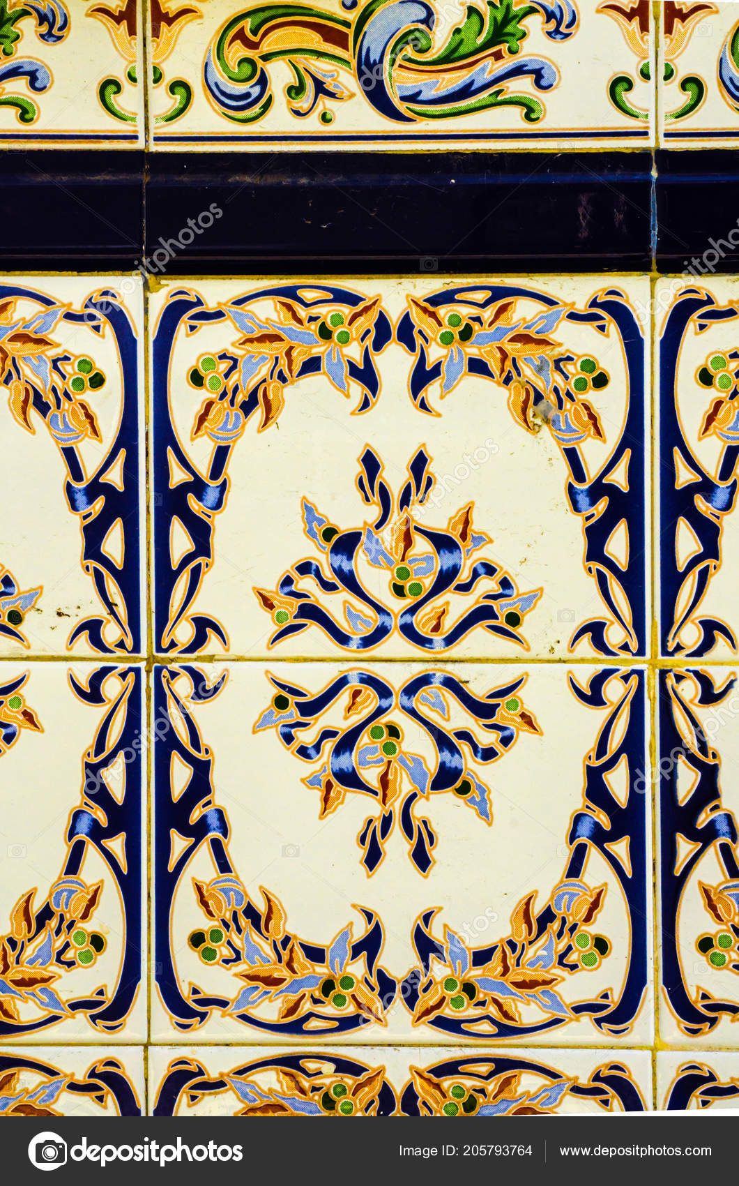 Traditional Ornamental Spanish Decorative Tiles Original Ceramic For Famous Spanish Ornamental Wall Decor (View 4 of 20)