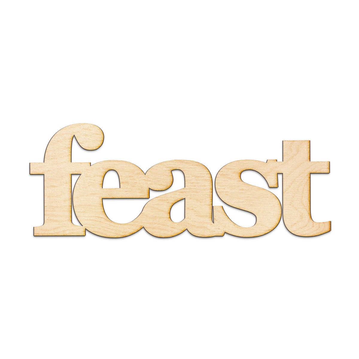 Well Known Winston Porter Feast Serif Block Font Wood Sign Home Gallery Wall For Grey "eat" Sign With Rebar Decor (View 17 of 20)