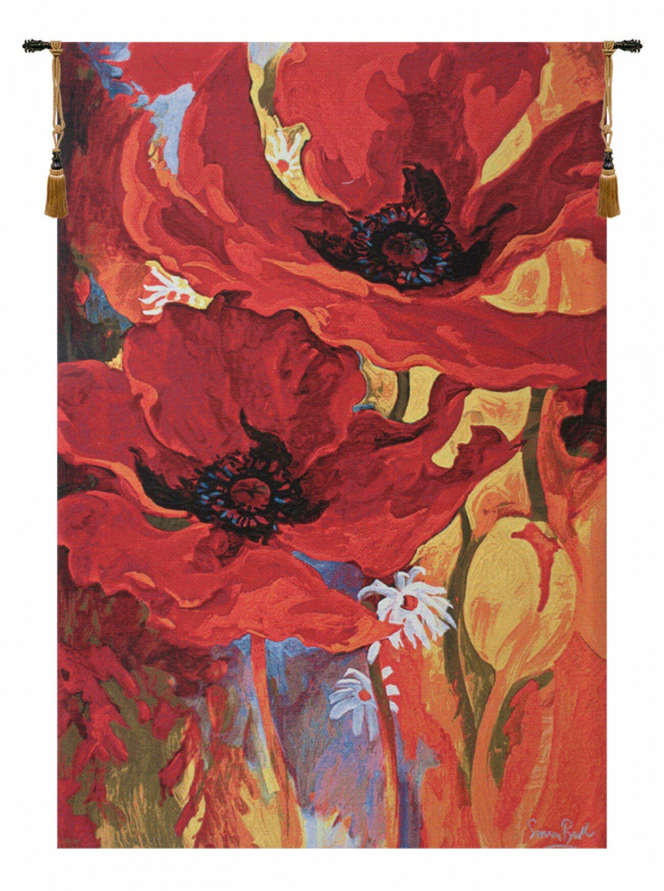 Belgian Bright New Day Tapestry With Regard To 2017 Blended Fabric Irises Tapestries (View 19 of 20)