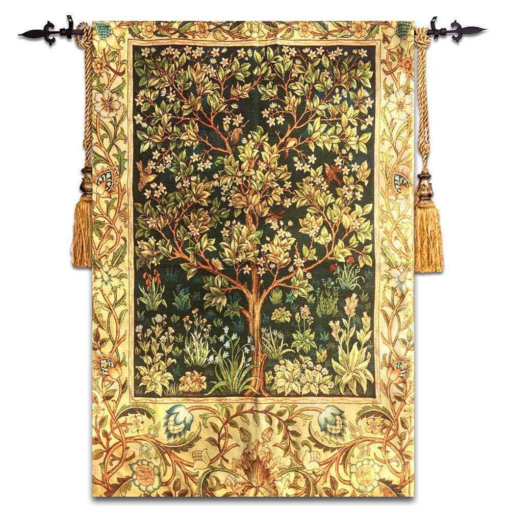 Belgium William Morris Works Tree Of Life Home Textile With Most Recent Blended Fabric Tree Of Life, William Morris Wall Hangings (View 18 of 20)